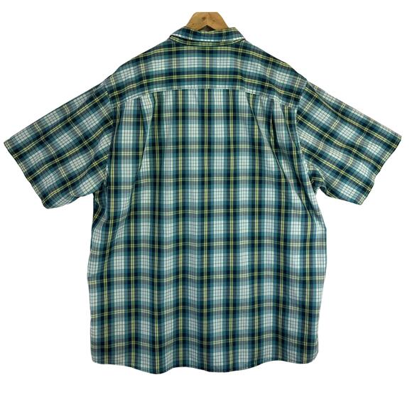 Pendleton Fremont Mens Plaid Button Front Short Sleeve Shirt Size XXL - Picture 4 of 5